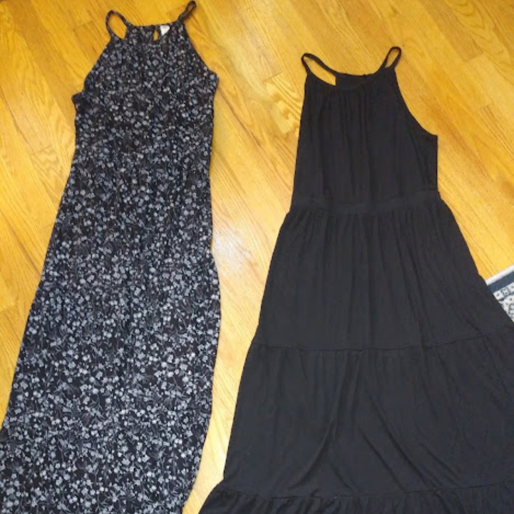 old navy tiered maxi dress two medium